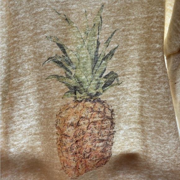 Billabong pineapple print lightweight sweatshirt Size L - Picture 4 of 6